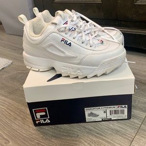 Fila white size 8 Disruptor premium
